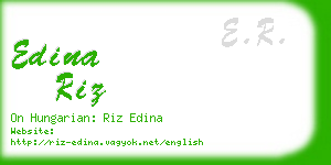 edina riz business card